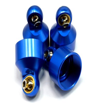 Dhawk Racing Aluminum Shock Caps Blue 4 pcs for Traxxas X-Maxx 7076-4