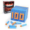 EKIND 100 Pcs Waffles Darts Refill Pack Foam Bullet Compatible for NERF N-Strike Series Blaster (Light Blue) view 1