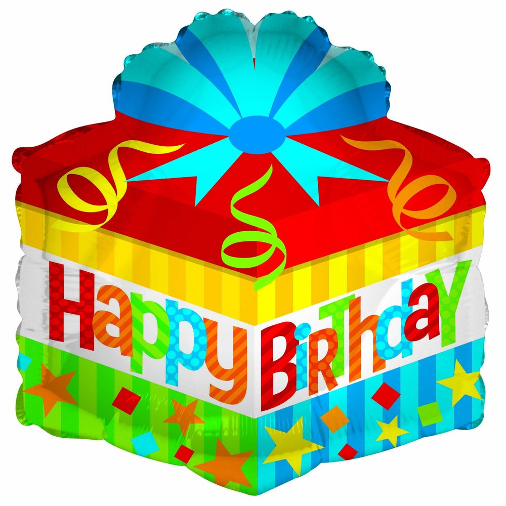 18"PKG BIRTHDAY GIFT PACKAGE BALLOON