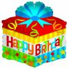 18"PKG BIRTHDAY GIFT PACKAGE BALLOON view 1