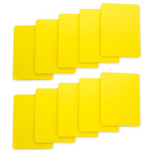Merz67 Lot 10 Casino Quality Cut Cards (Yellow, Poker)