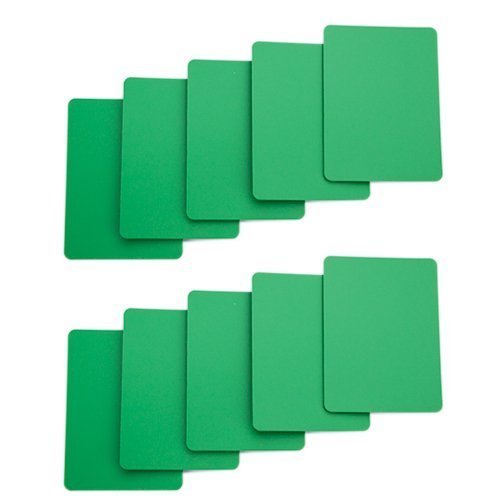 Merz67 Lot 10 Casino Quality Cut Cards (Green, Bridge)
