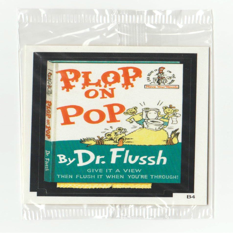 2005 WACKY PACKAGES All New Series 2 (ANS2) PLOP ON POP Bonus Sticker B4 Still in Cello WRAP