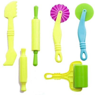 Carykon Clay and Dough Tools Kit for Kids - 6 Pieces - Assorted Colors