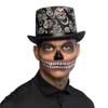 Boland 96997 Halloween Day Of The Dead Skull Skeleton Top Hat Black Fancy Dress Accessory One Size view 1