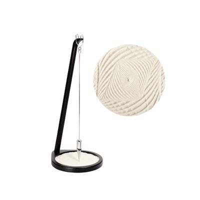Pit and Pendulum sand Desktop Accent Piece | zen garden for desk automatic for Stress Relief Similar to Newtons Cradle & Buddha Board Great Office Gift (Small 13", Black)