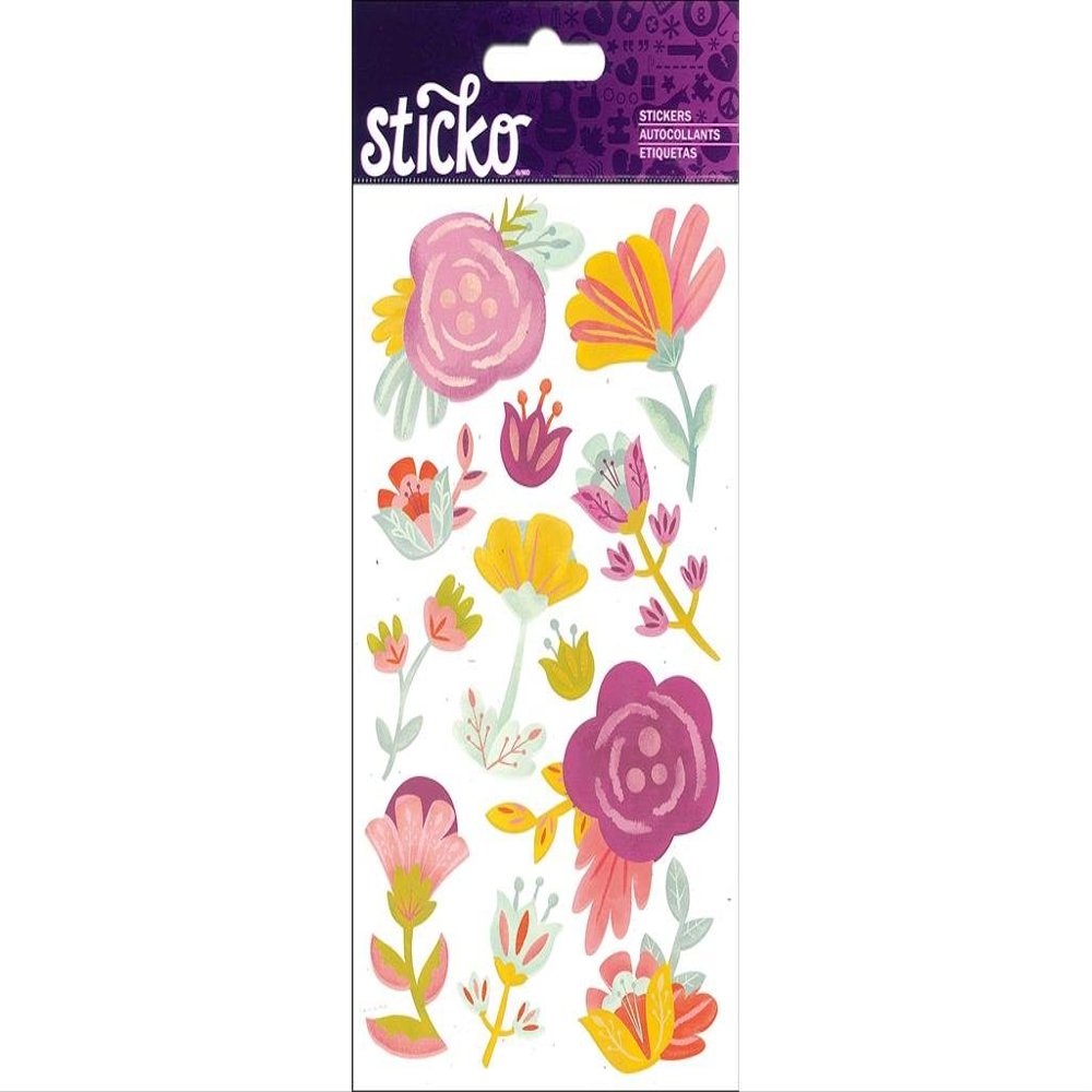 Sticko Sticker Themed-Sweet Flowers 52-01356