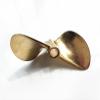 PROPELLER 472 Bronze Prop 1/4" Shaft 2 Blade 72mm Diameter 26cc RC Boat RC#88 view 3