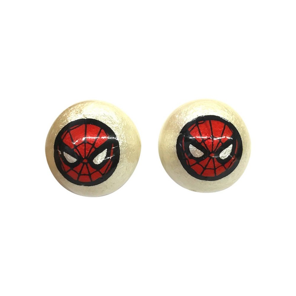 Small Planet Marvel Cotton Pearl Accessories Directly Attached Earrings Spider-Man SPAC473R