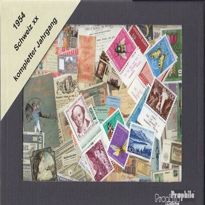 Switzerland 1954 unmounted Mint/Never hinged ** MNH Complete Volume in Clean Conservation (Stamps for Collectors)