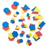 hand2mind Foam Attribute Blocks Student Kit, Geometry Set, Preschool Learning, Manipulatives for Preschool, Montessori Math, Shapes for Toddlers, Home Schooling Materials Pre-K (Set of 60 Blocks) view 1