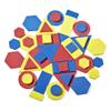 hand2mind Foam Attribute Blocks Student Kit, Geometry Set, Preschool Learning, Manipulatives for Preschool, Montessori Math, Shapes for Toddlers, Home Schooling Materials Pre-K (Set of 60 Blocks) view 3