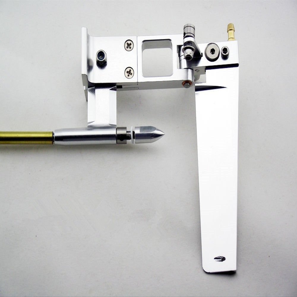 PerfectPlaza 110mm Rudder with Strut and 4mm Flex Cable Set for RC Boat RC#791