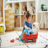 Green Toys Wagon, Orange - Pretend Play, Motor Skills, Kids Outdoor Toy Vehicle. No BPA, phthalates, PVC. Dishwasher Safe, Recycled Plastic, Made in USA. view 3