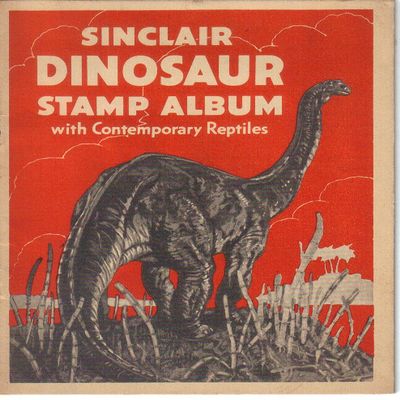 Sinclair Dinosaur Stamp Album, with other Contemporary Reptiles