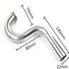 PerfectPlaza Stainless Steel Exhaust Pipe S Bend Wrap to Center WTC Header Gas RC Boat RC#230 view 2