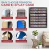PENNZONI Card Deck Display Case - Holds 70 Playing Cards, Trading Card Display, Acrylic Wall Display Case, Playing Card Case for Cards | 4.5" Tall, Black view 2