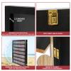 PENNZONI Card Deck Display Case - Holds 70 Playing Cards, Trading Card Display, Acrylic Wall Display Case, Playing Card Case for Cards | 4.5" Tall, Black view 4