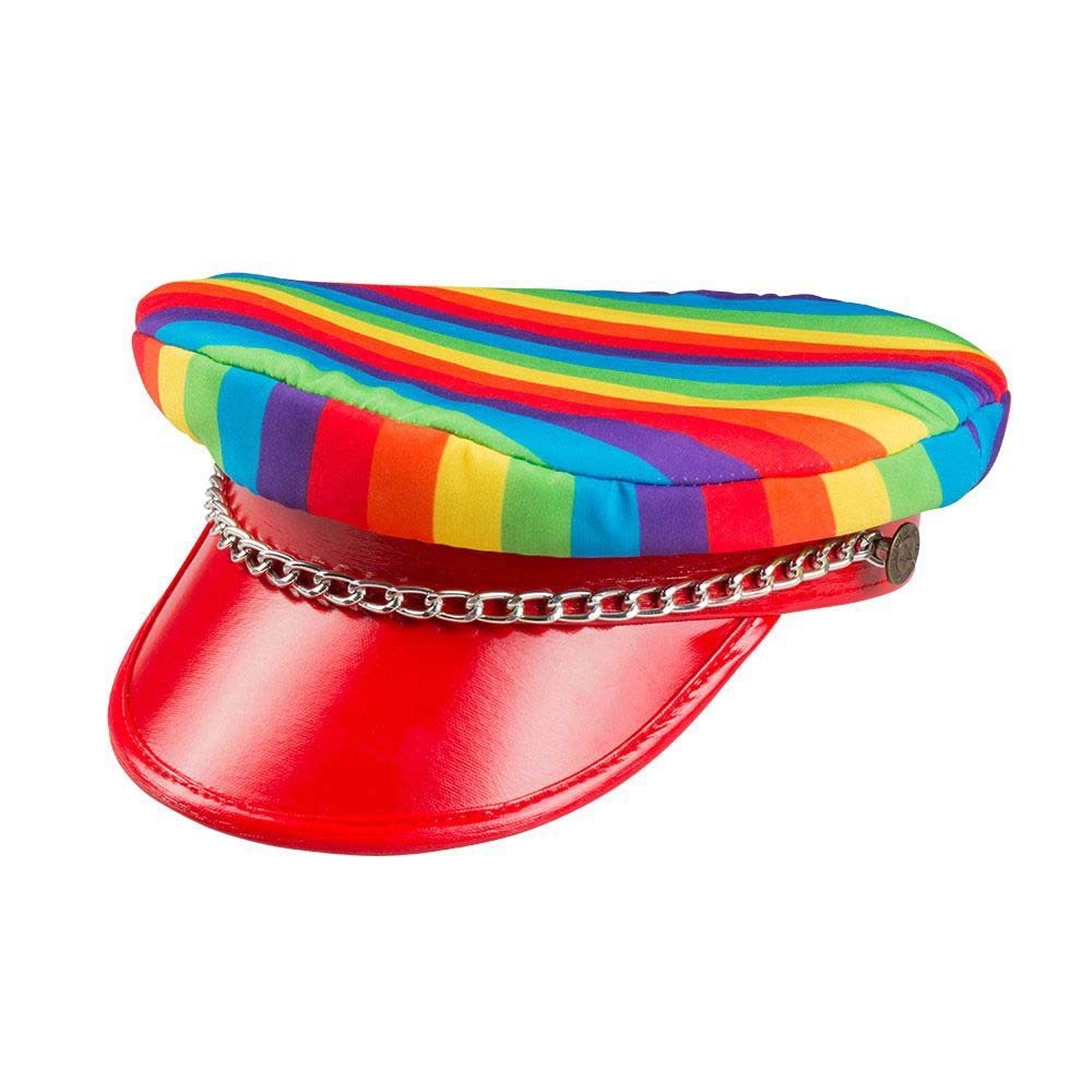 Boland 44724 Rainbow Rocker Hat, Multi-Coloured, standard size