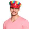 Boland 44724 Rainbow Rocker Hat, Multi-Coloured, standard size view 2