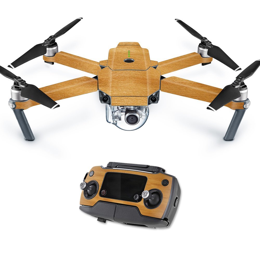MightySkins Skin Compatible with DJI Mavic Pro Quadcopter Drone - Birch Grain | Protective, Durable, and Unique Vinyl Decal wrap Cover | Easy to Apply, Remove, and Change Styles | Made in The USA