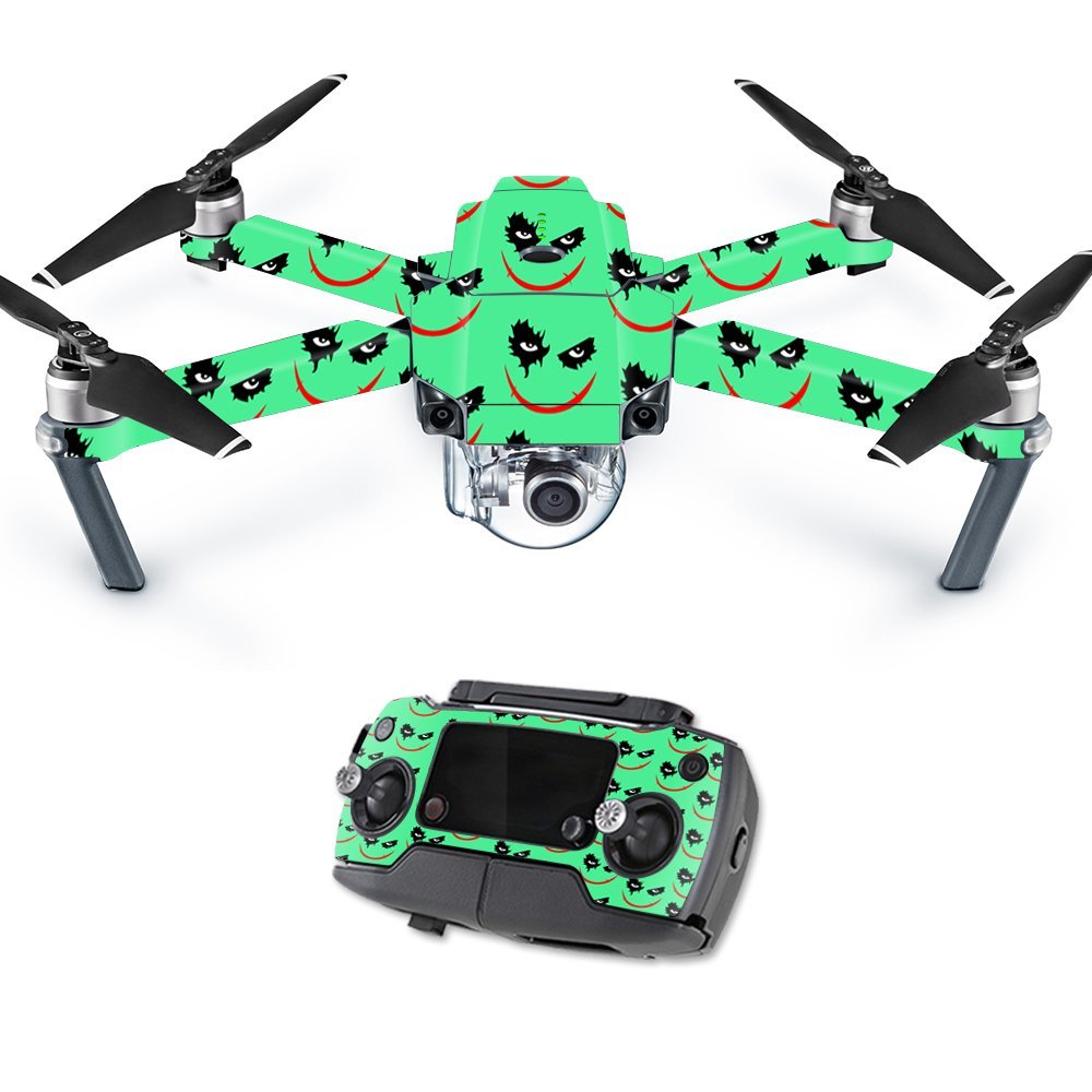 MightySkins Skin Compatible with DJI Mavic Pro Quadcopter Drone - Why So Serious | Protective, Durable, and Unique Vinyl Decal wrap Cover | Easy to Apply, Remove, and Change Styles | Made in The USA