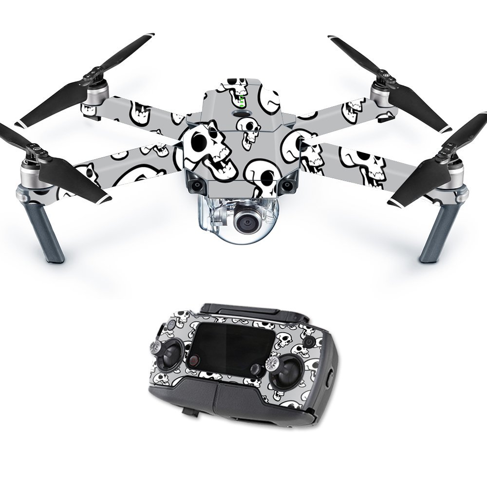 MightySkins Skin Compatible with DJI Mavic Pro Quadcopter Drone - Laughing Skulls | Protective, Durable, and Unique Vinyl Decal wrap Cover | Easy to Apply, Remove, and Change Styles | Made in The USA