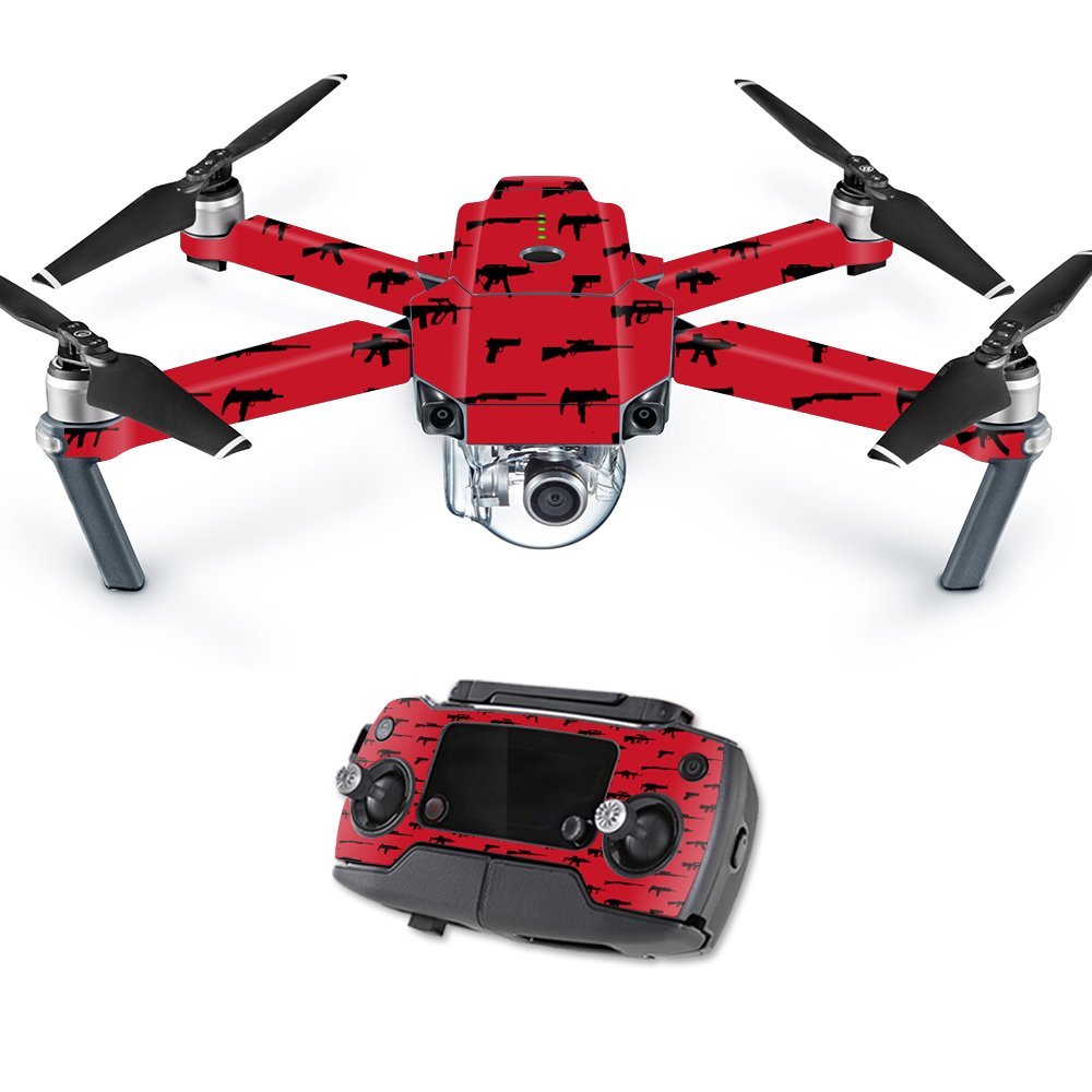 MightySkins Skin Compatible with DJI Mavic Pro Quadcopter Drone - Guns | Protective, Durable, and Unique Vinyl Decal wrap Cover | Easy to Apply, Remove, and Change Styles | Made in The USA