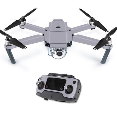 MightySkins Skin Compatible with DJI Mavic Pro Quadcopter Drone - Solid Gray | Protective, Durable, and Unique Vinyl Decal wrap Cover | Easy to Apply, Remove, and Change Styles | Made in The USA