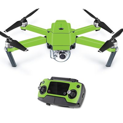 MightySkins Skin Compatible with DJI Mavic Pro Quadcopter Drone - Solid Lime Green | Protective, Durable, and Unique Vinyl Decal wrap Cover | Easy to Apply, Remove | Made in The USA