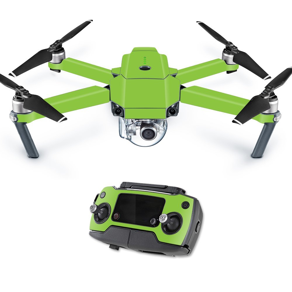 MightySkins Skin Compatible with DJI Mavic Pro Quadcopter Drone - Solid Lime Green | Protective, Durable, and Unique Vinyl Decal wrap Cover | Easy to Apply, Remove | Made in The USA