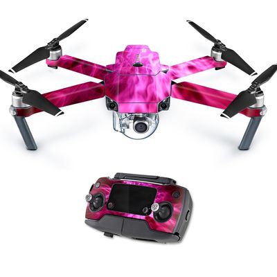 MightySkins Skin Compatible with DJI Mavic Pro Quadcopter Drone - Red Mystic Flames | Protective, Durable, and Unique Vinyl Decal wrap Cover | Easy to Apply, Remove | Made in The USA