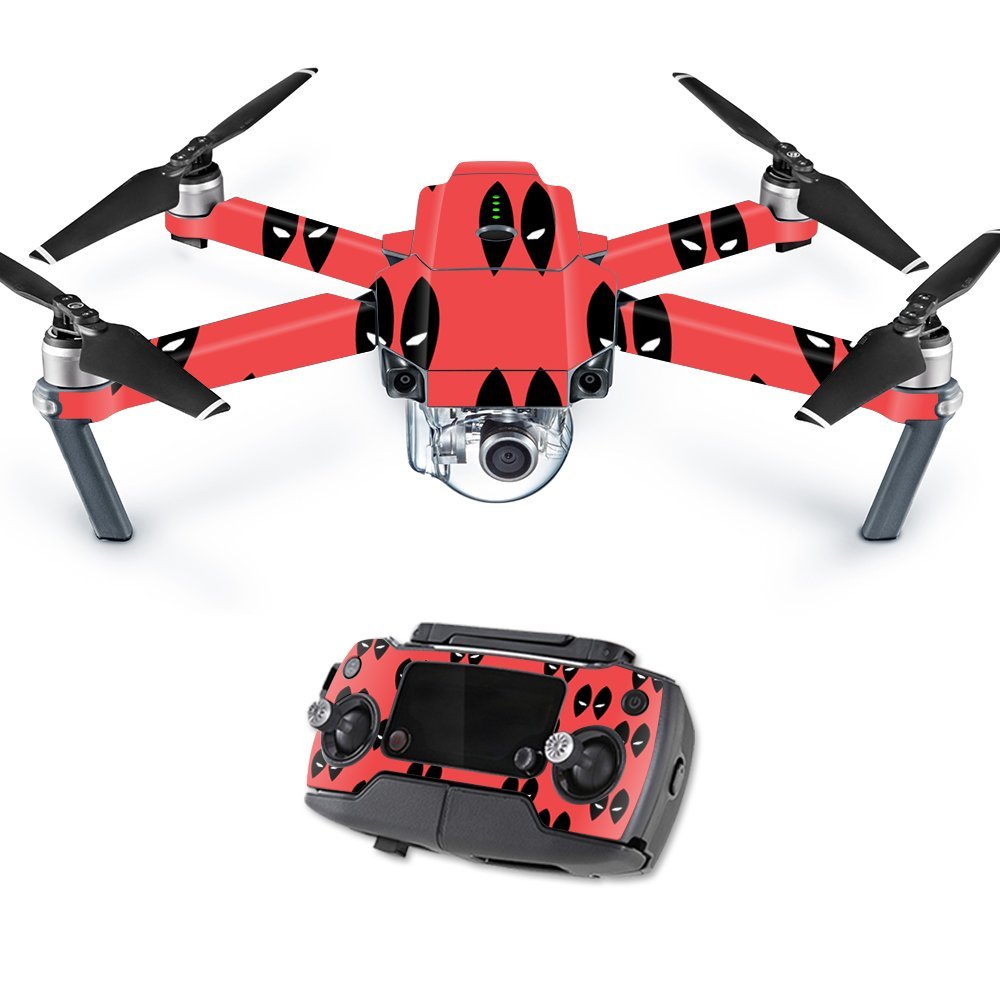 MightySkins Skin Compatible with DJI Mavic Pro Quadcopter Drone - Dead Eyes Pool | Protective, Durable, and Unique Vinyl Decal wrap Cover | Easy to Apply, Remove, and Change Styles | Made in The USA