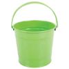 Bigjigs Toys Green Children's Bucket - Steel Garden & Beach Bucket with Riveted Swivel Handle, Quality Outdoor Toys, Ideal Crabbing Bucket & Beach Toy view 1