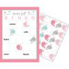 Creative Converting Pink Whale Baby Shower Bingo Game (10 Sheets) view 1
