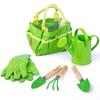Bigjigs Toys Small 5 Piece Childrens Gardening Set with Bag, Garden Tools, Watering Can & Gardening Gloves - Fun Gardening for Kids, Quality Outdoor Toys view 1