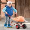 Rolly Toys Wheelbarrow with Double Wheel, Comfortable Handles, Holds up to 25 kg, Children Toy from 2  Years, Metal, Silver view 2