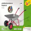 Rolly Toys Wheelbarrow with Double Wheel, Comfortable Handles, Holds up to 25 kg, Children Toy from 2  Years, Metal, Silver view 3