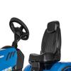 ROLLY TOYS rollyFarmtrac New Holland Tractor 601295 | Pedal Tractor with Motorised Bonnet to Open Seat Adjustment, Whisper Bicycle Tyre Chain Protector/3 Years, Blue, TV/GS geprft view 2