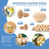 24 Quality Wood Easter Eggs to Paint, Smooth Wooden Eggs for Crafts, Wood Egg for Crafts & Easter Decor 2-1/2 in, by Woodpeckers view 4