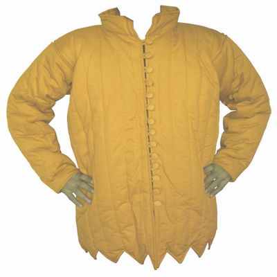 15th Century Archers Gambeson Armpit Slit Version ABS (YELLOW, 59)