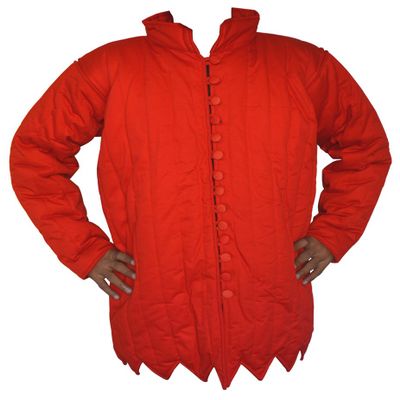 15th Century Archers Gambeson Armpit Slit Version ABS (RED, 59)