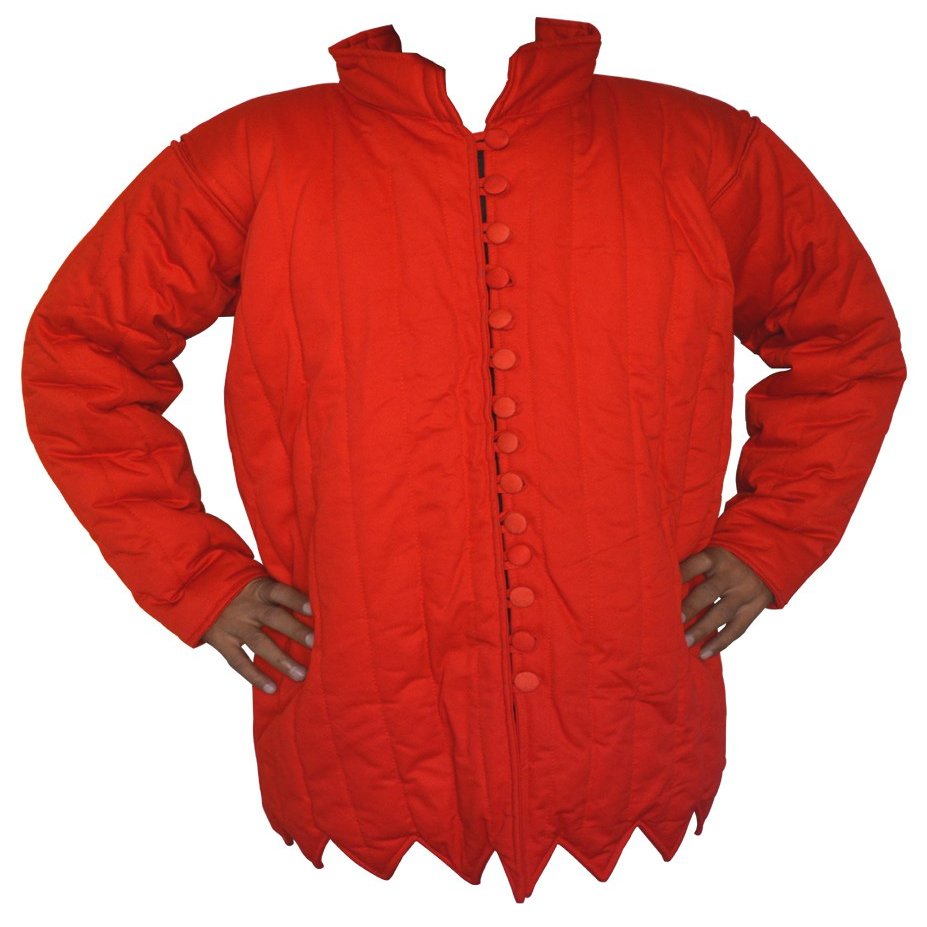 15th Century Archers Gambeson Armpit Slit Version ABS (RED, 59)