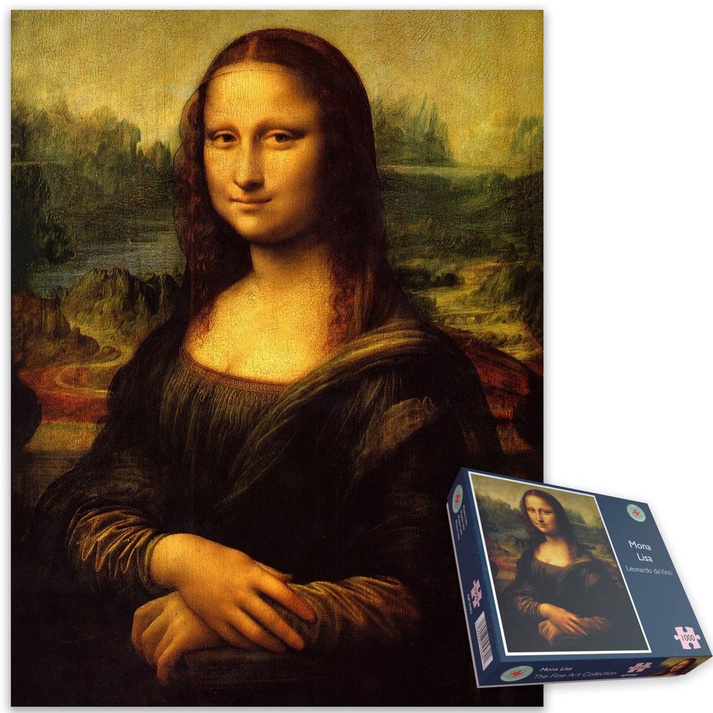 Mona Lisa by Leonardo da Vinci 1000 Piece Jigsaw Puzzle