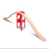 Maxim Enterprise, inc. 3 Level Ascending Wooden Train Track, Wooden Track Pieces Creates Double Ascending and Descending, Reversible Tracks, 2 Piece Pack Compatible with Major Brands view 3