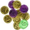 amscan Mardi Gras Purple, Green, and Gold Coins (100 ct), Multicolor, 1 1/4" x 1 1/4" (397987) view 1