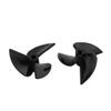 uxcell 2 Pair 32 x 1.4 x 3mm Nylon 3-Vane Rotating RC Boat Prop Propeller Black view 2