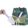 Factory Direct Craft Home Interiors Adorable Insect Accented Green Gardening Bag with Lavender Handle Garden Tools Included view 2