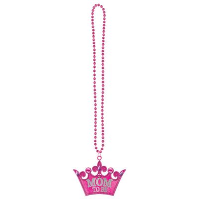 Amscan Gift, Mom-to-Be Bling Necklace, Supplies, Multicolor, 36" Party Favors