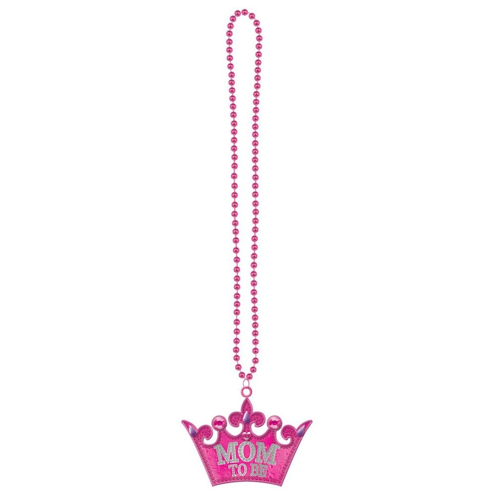 Amscan Gift, Mom-to-Be Bling Necklace, Supplies, Multicolor, 36" Party Favors